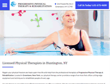 Tablet Screenshot of physicaltherapyhuntington.com